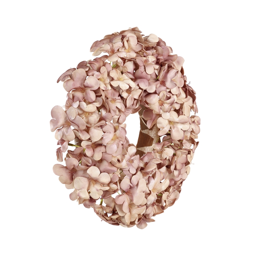 Eglo - Kunstig blomsterkrans diameter 35 cm lyserød