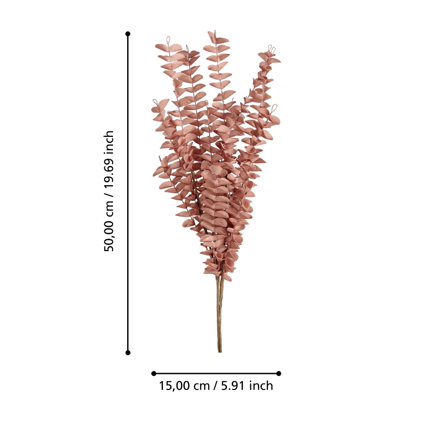 Eglo - Kunstig blomst 50 cm rød
