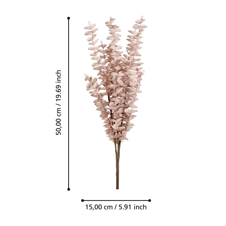 Eglo - Kunstig blomst 50 cm lyserød