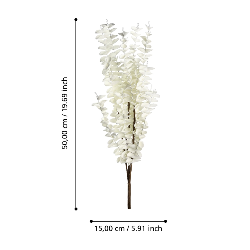 Eglo - Kunstig blomst 50 cm hvid