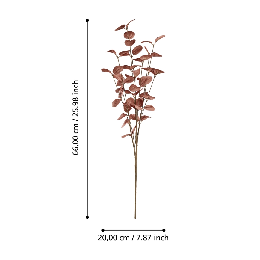 Eglo - Kunstig blomst 66 cm rød