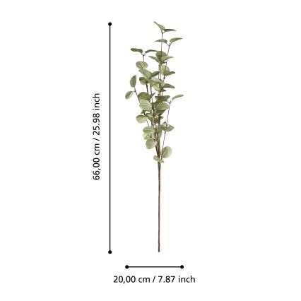 Eglo - Kunstig blomst 66 cm grøn