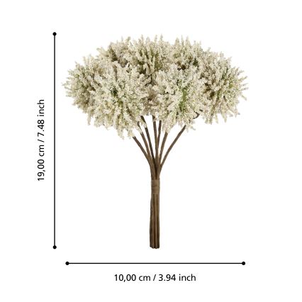 Eglo - Kunstig blomst 19 cm gul