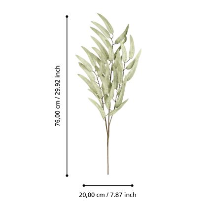 Eglo - Kunstig blomst 76 cm grøn