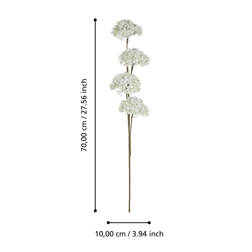Eglo - Kunstig blomst 70 cm hvid