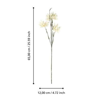 Eglo - Kunstig blomst 65 cm gul