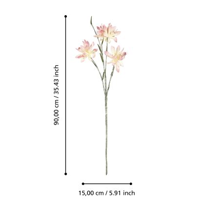 Eglo - Kunstig blomst 90 cm lyserød
