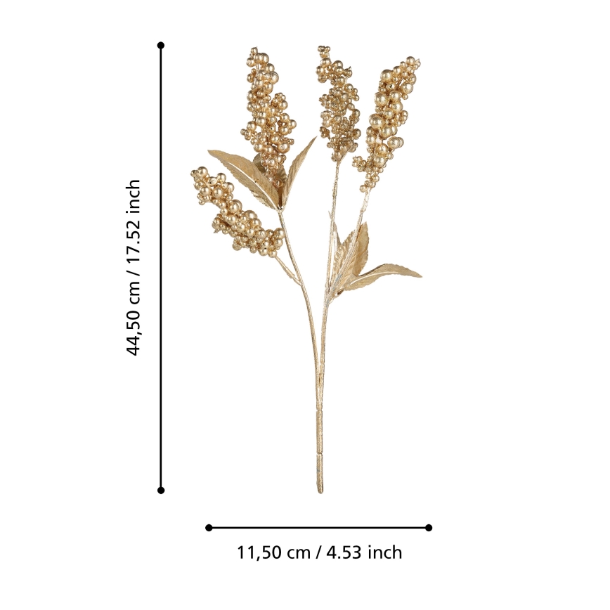 Eglo - Kunstig blomst 44,5 cm guldfarvet
