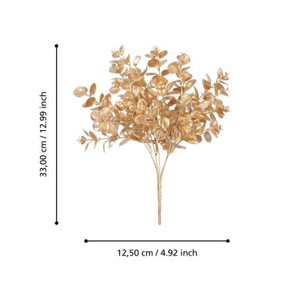 Eglo - Kunstig blomst 33 cm guldfarvet
