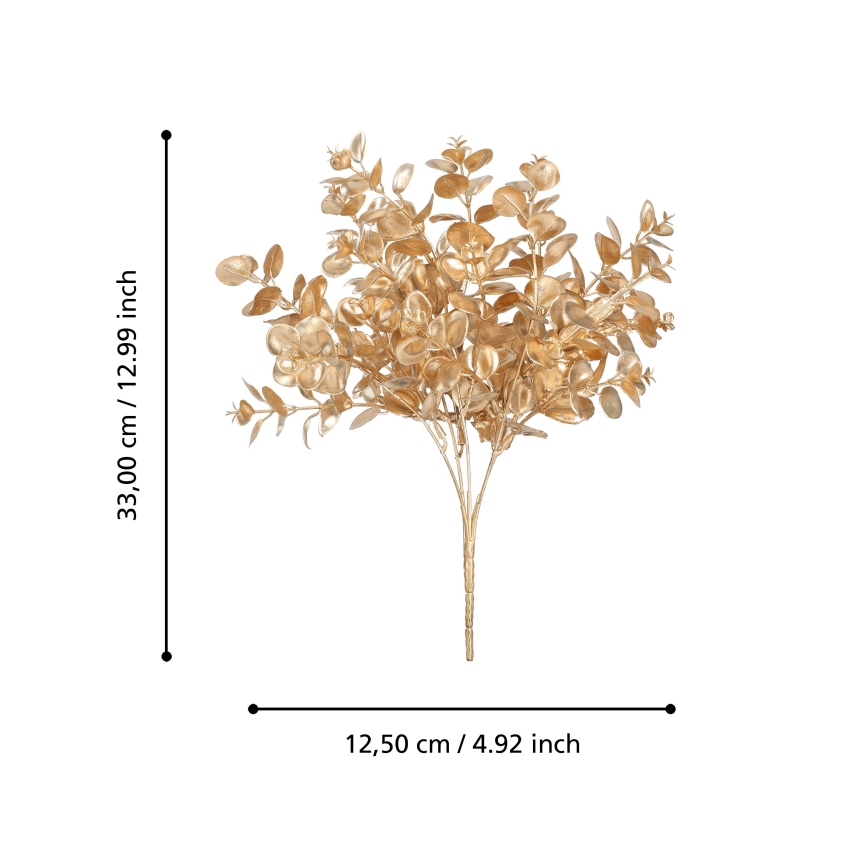 Eglo - Kunstig blomst 33 cm guldfarvet
