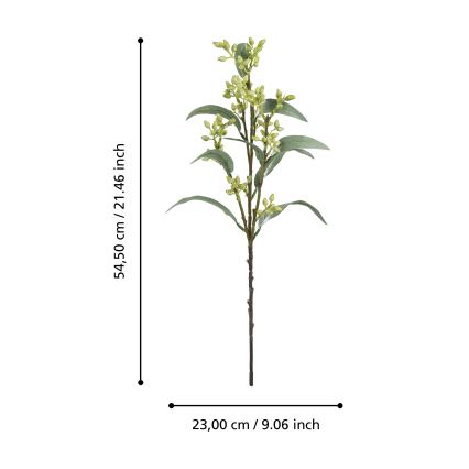 Eglo - Kunstig blomst 54,5 cm grøn