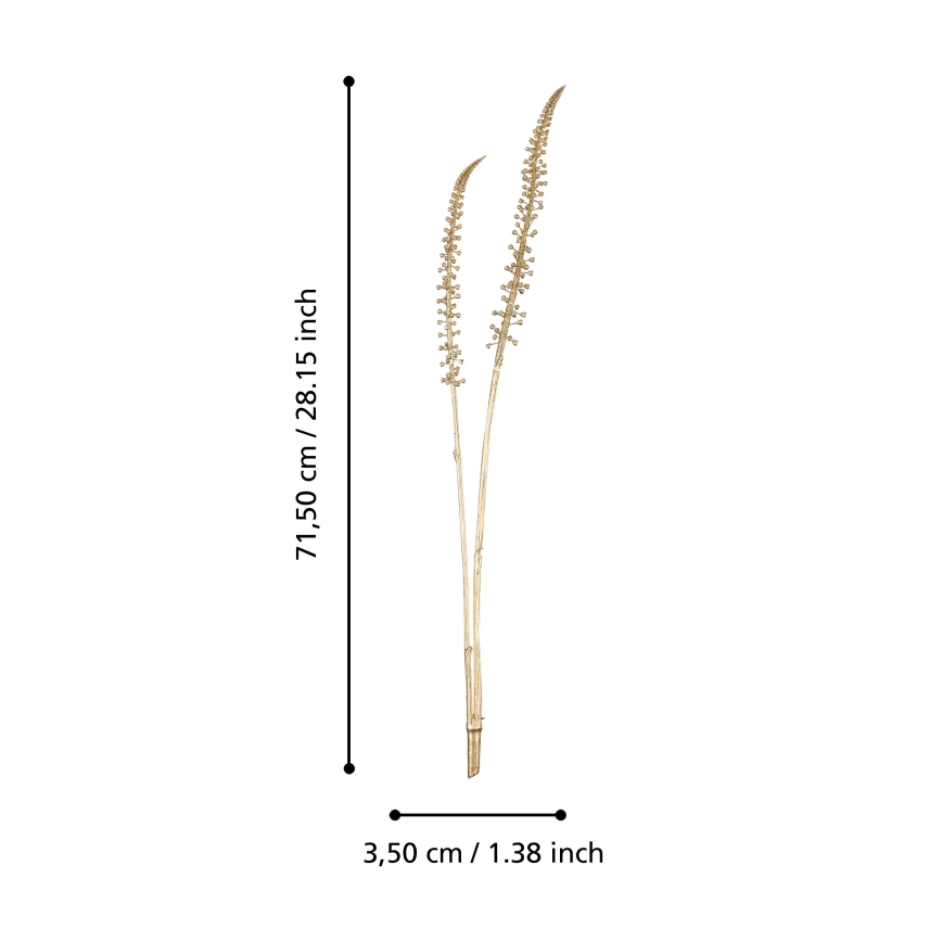 Eglo - Kunstig blomst 71,5 cm guldfarvet