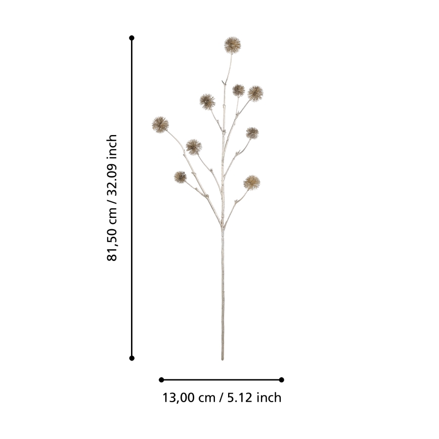 Eglo - Kunstig blomst 81,5 cm guldfarvet