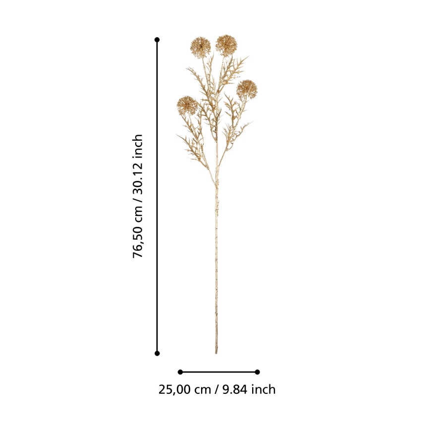 Eglo - Kunstig blomst 76,5 cm guldfarvet