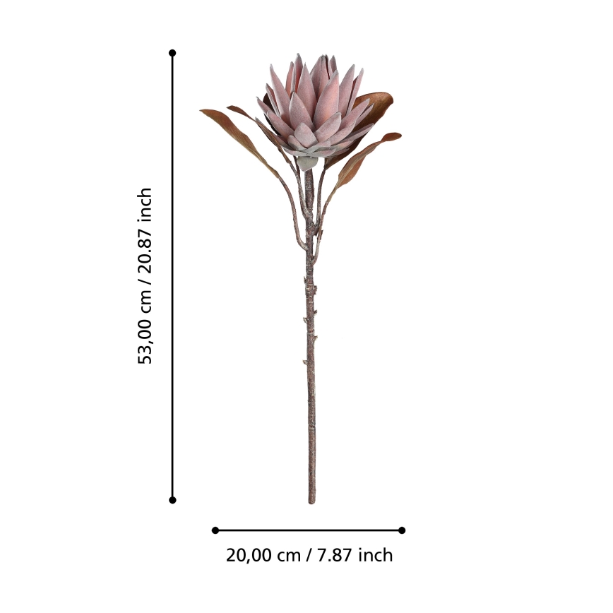 Eglo - Kunstig blomst 53 cm lyserød