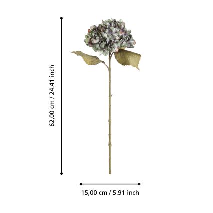 Eglo - Kunstig blomst 62 cm grøn
