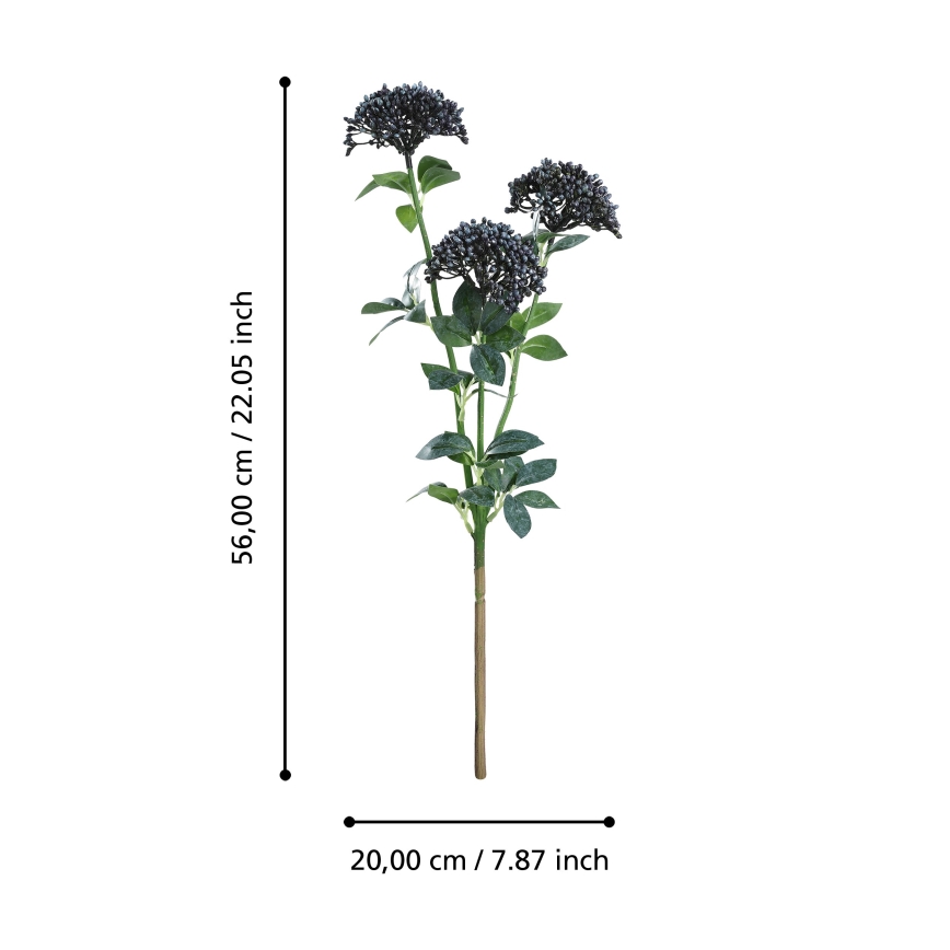 Eglo - Kunstig blomst 56 cm blå/grøn