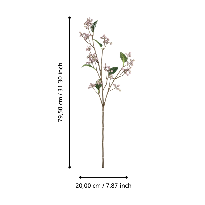 Eglo - Kunstig blomst 79,5 cm lyserød