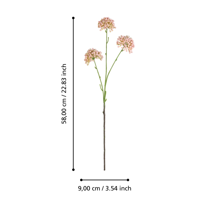 Eglo - Kunstig blomst 58 cm lyserød