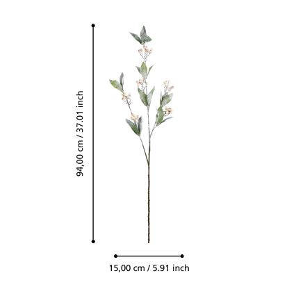 Eglo - Kunstig blomst 94 cm cremefarvet/grøn