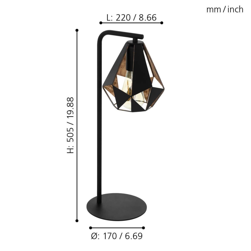Eglo - Bordlampe 1xE27/60W/230V