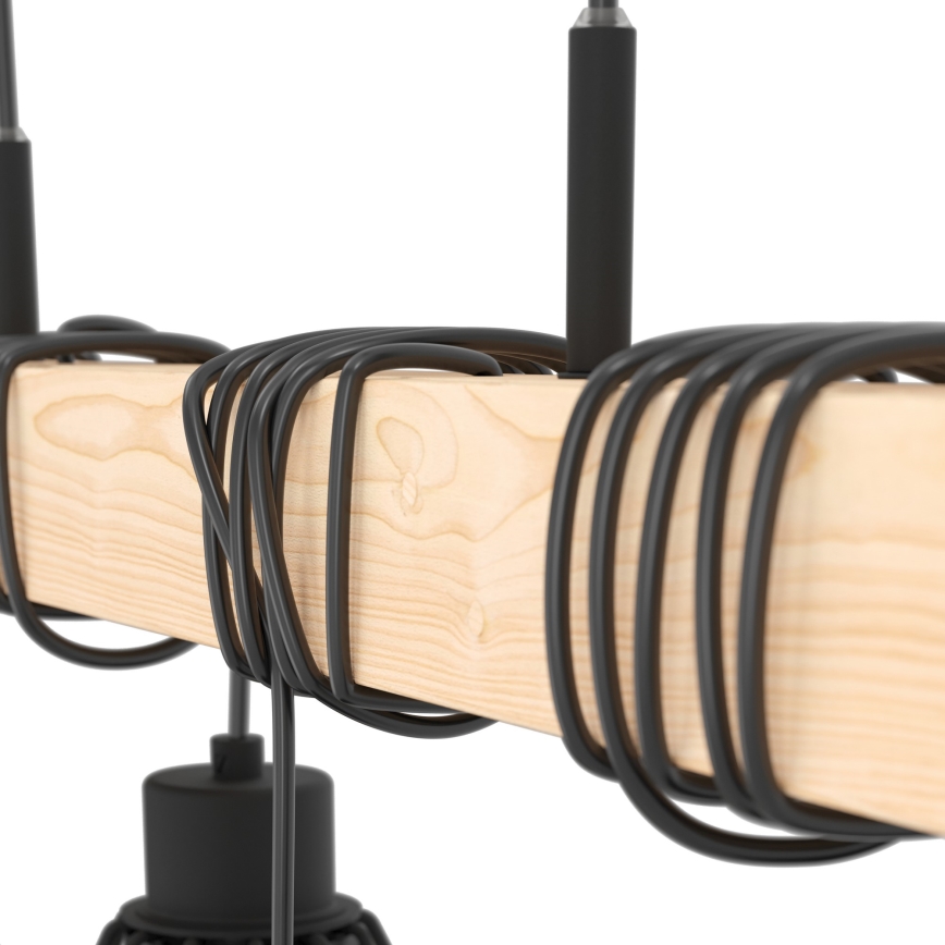 Eglo - Lysekrone i en snor TOWNSHEND 4xE27/60W/230V basket