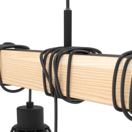 Eglo 43134 - Loftlampe på ledning TOWNSHEND 9xE27/60W/230V