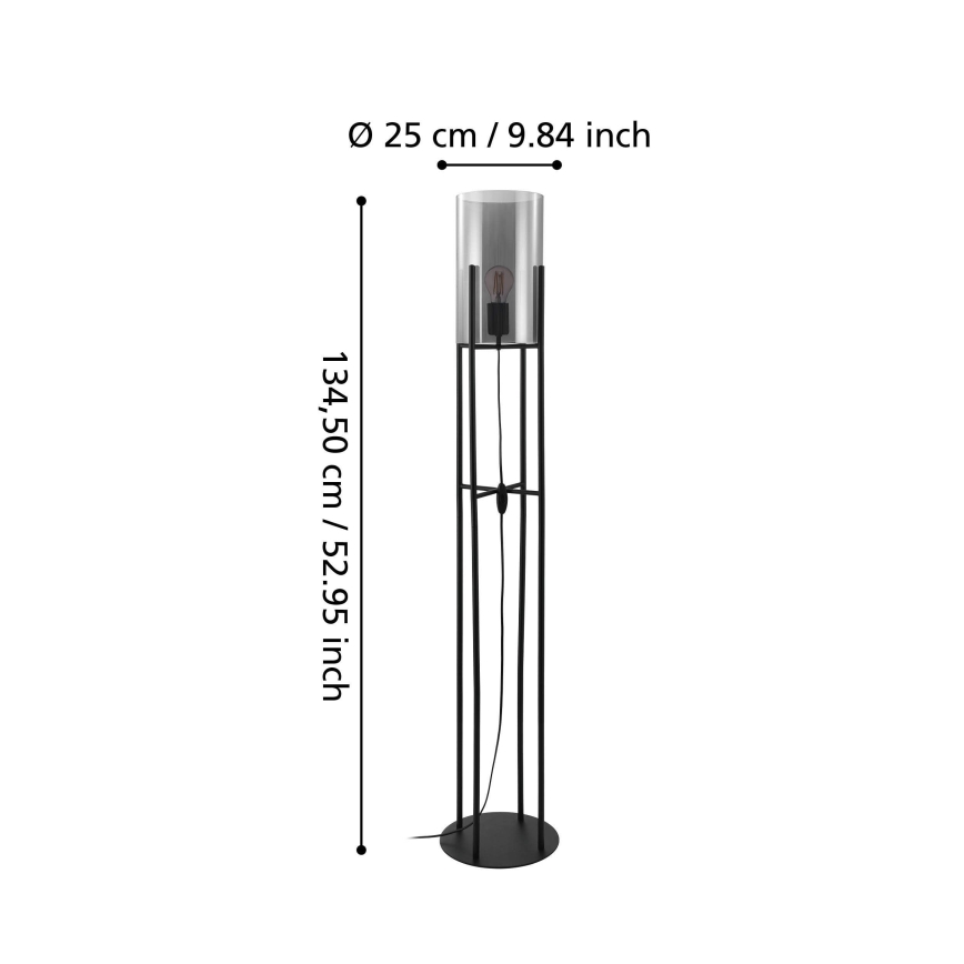 Eglo - Gulvlampe 1xE27/60W/230V