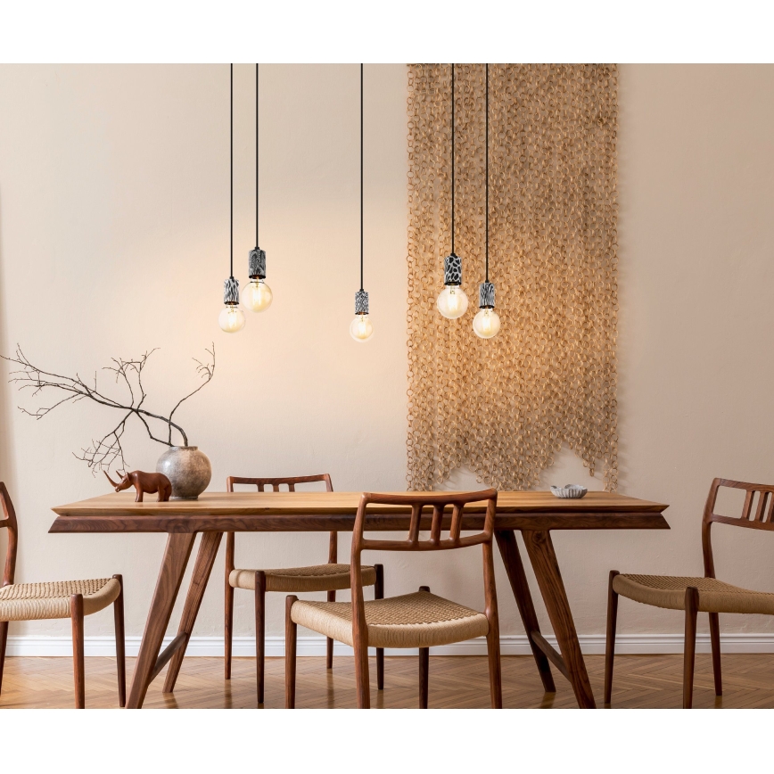 Eglo 43314 - Pendel med wire COULSDON 5xE27/10W/230V