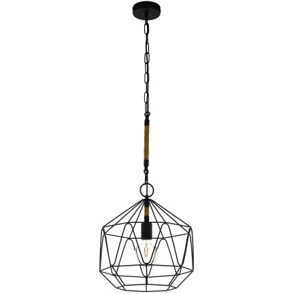 Eglo - Lysekrone i en snor 1xE27/40W/230V