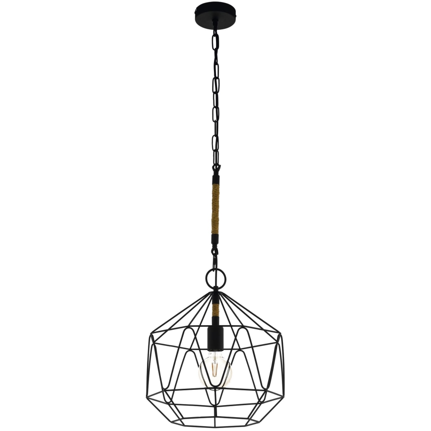 Eglo - Lysekrone i en snor 1xE27/40W/230V