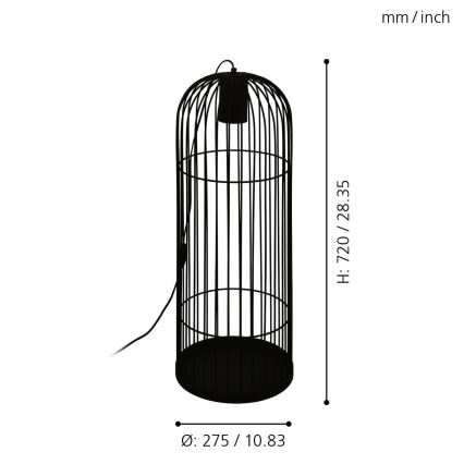 Eglo - LED gulvlampe 1xGU10/4,6W/230V