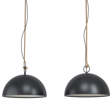 Eglo 43397 - HODSOLL pendel på ledning 2xE27/40W/230V