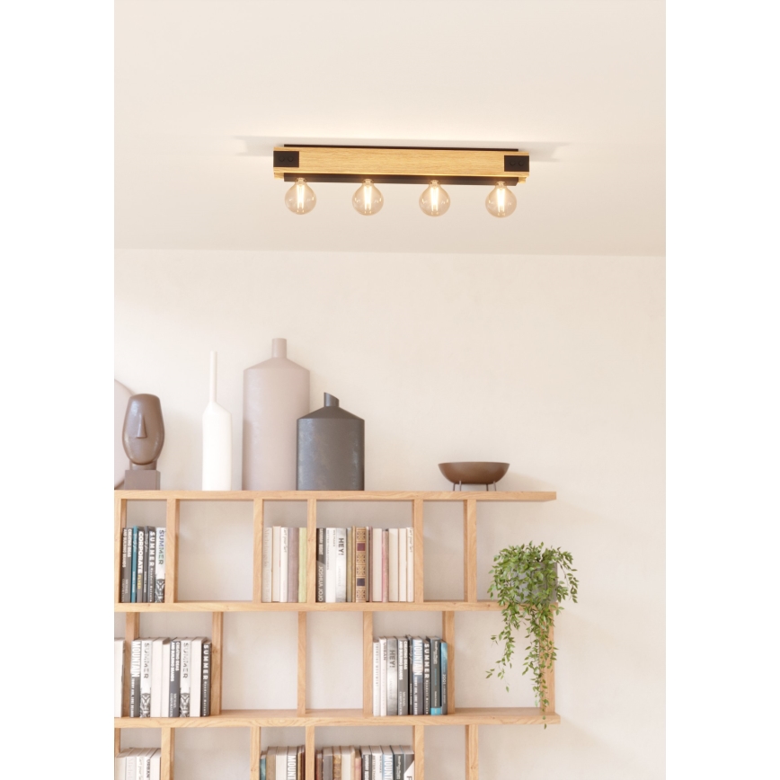 Eglo - Loftlampe 4xE27/60W/230V