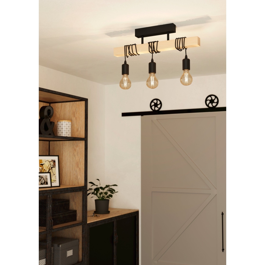 Eglo - Loftlampe TOWNSHEND 3xE27/60W/230V