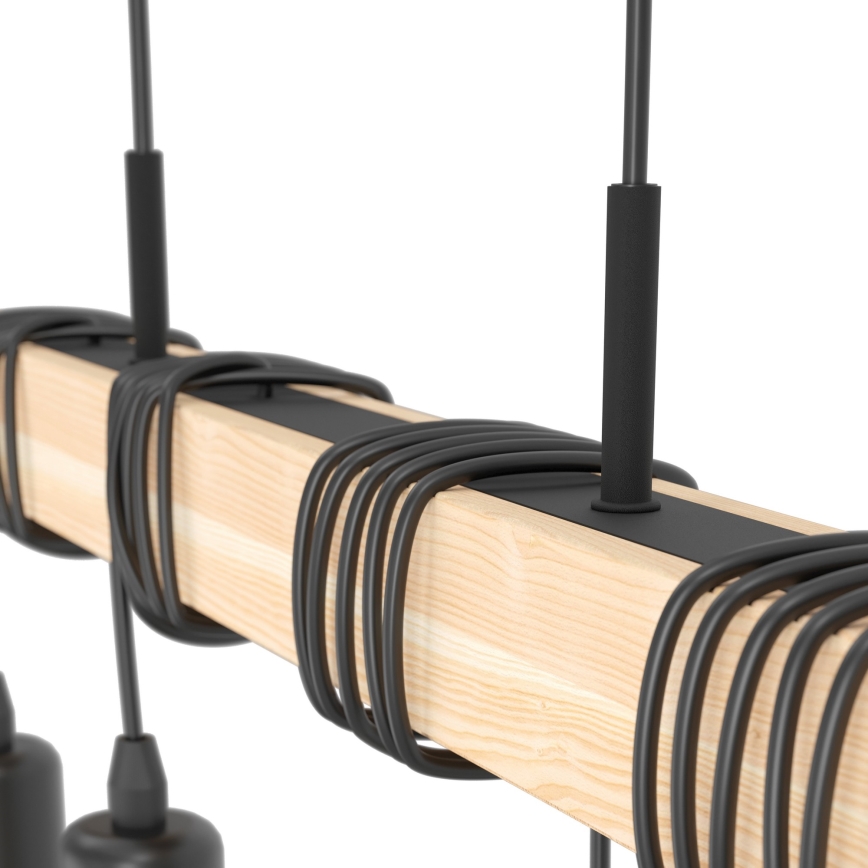 Eglo - Loftpendel på kabel TOWNSHEND 4xE27/60W/230V