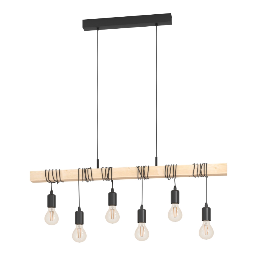 Eglo - Pendel TOWNSHEND 6xE27/60W/230V
