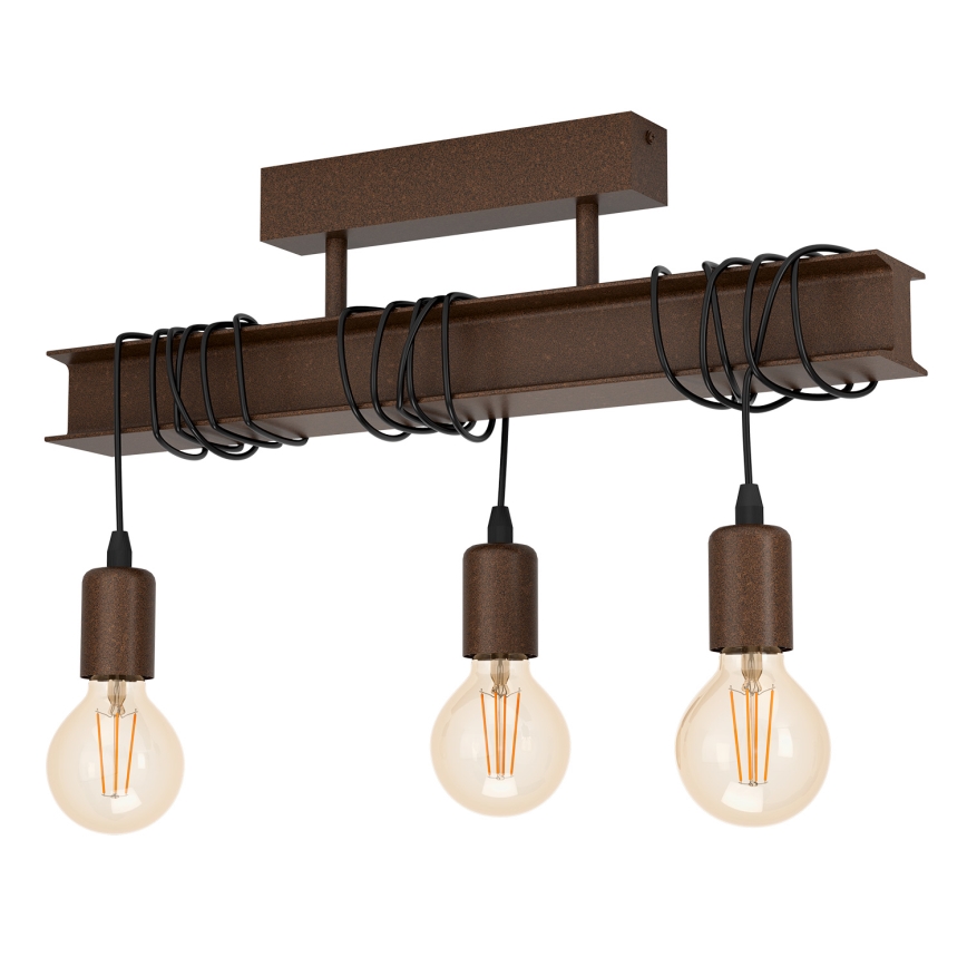 Eglo - Loftlampe TOWNSHEND 3xE27/60W/230V