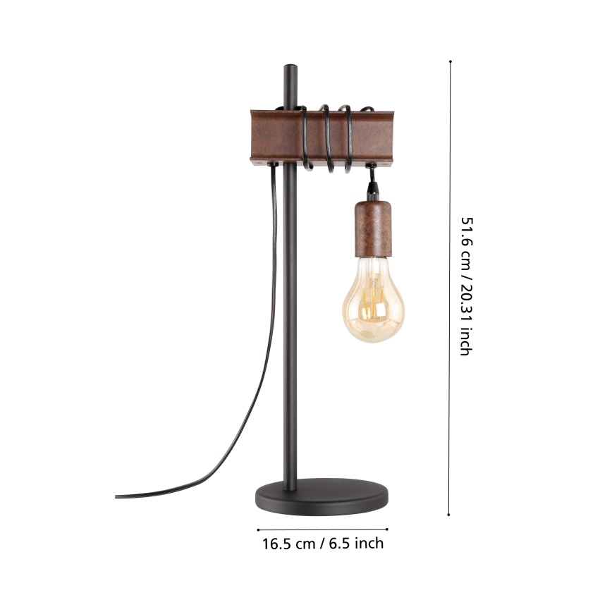Eglo - Bordlampe TOWNSHEND 1xE27/10W/230V