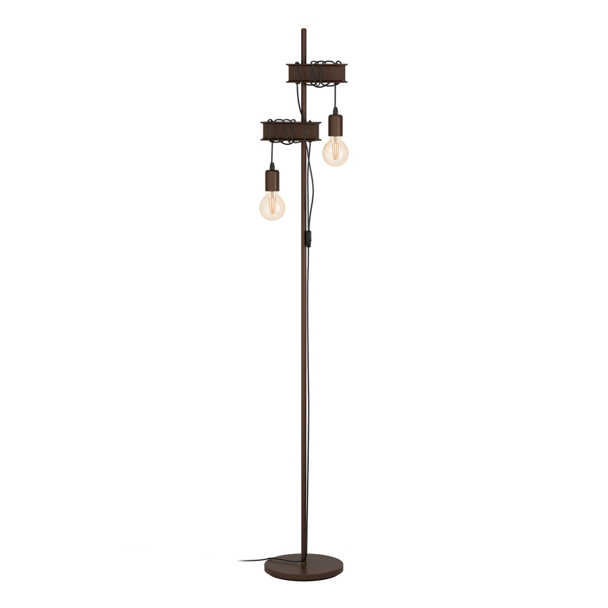 Eglo - Gulvlampe TOWNSHEND 2xE27/10W/230V