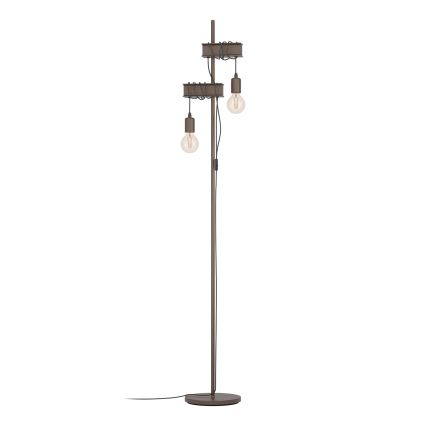 Eglo - Gulvlampe TOWNSHEND 2xE27/10W/230V