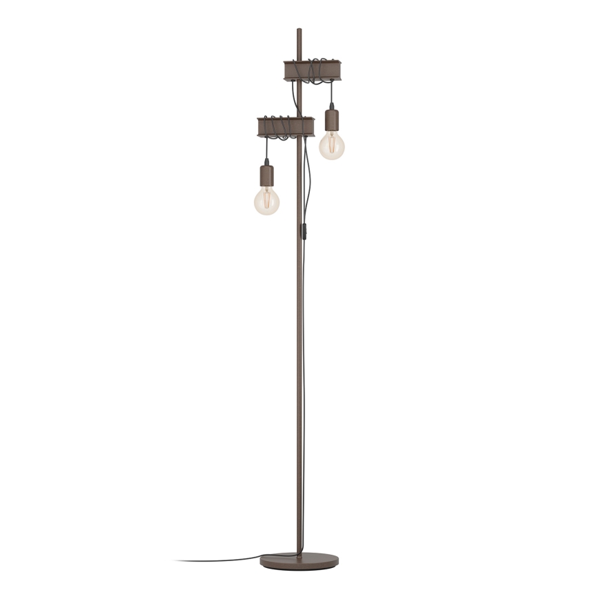 Eglo - Gulvlampe TOWNSHEND 2xE27/10W/230V
