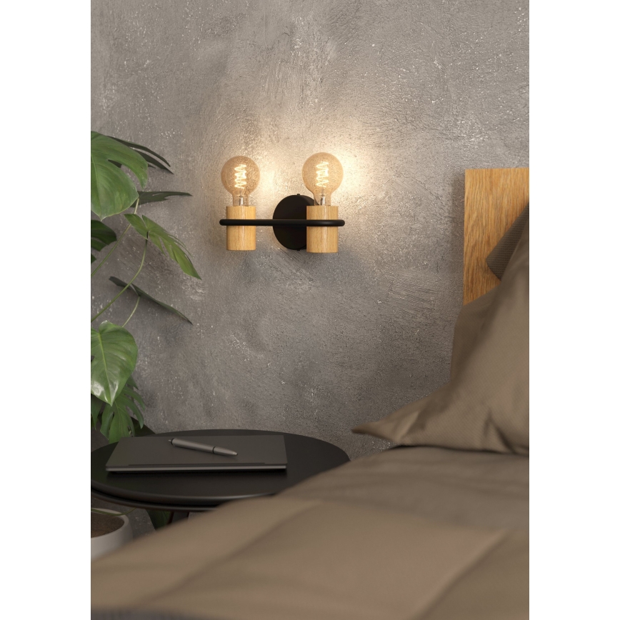 Eglo - Væglampe 2xE27/40W/230V