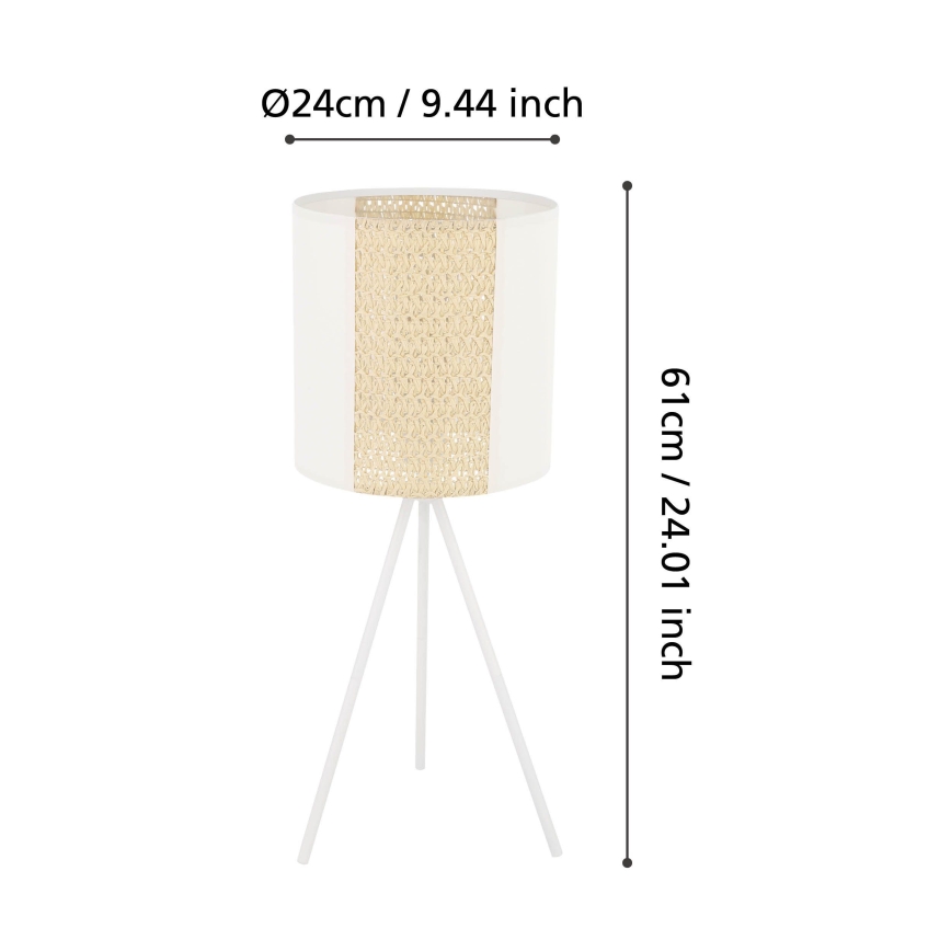 Eglo - Bordlampe 1xE27/40W/230V