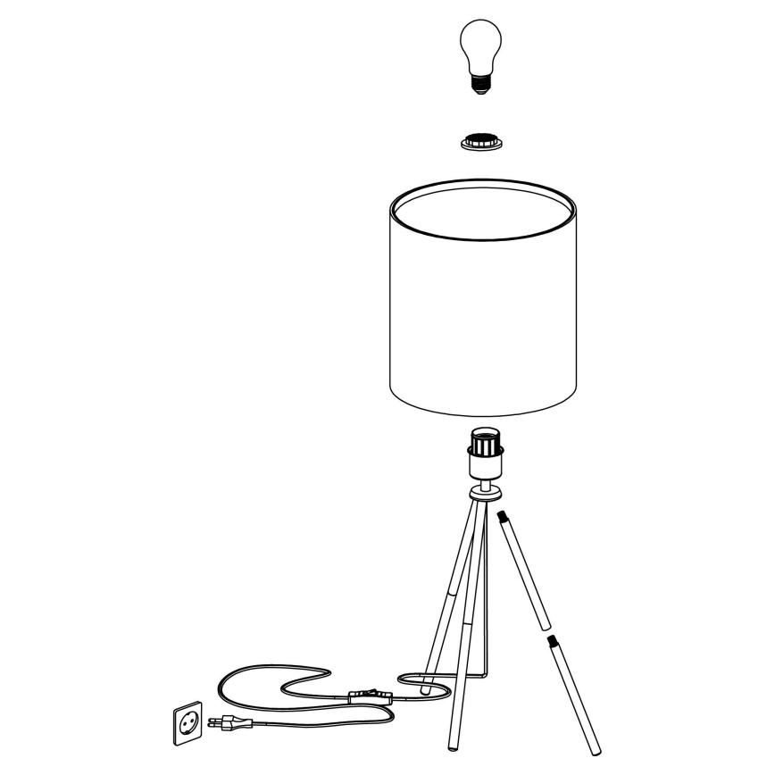 Eglo - Bordlampe 1xE27/40W/230V