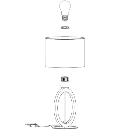 Eglo - Bordlampe 1xE27/40W/230V