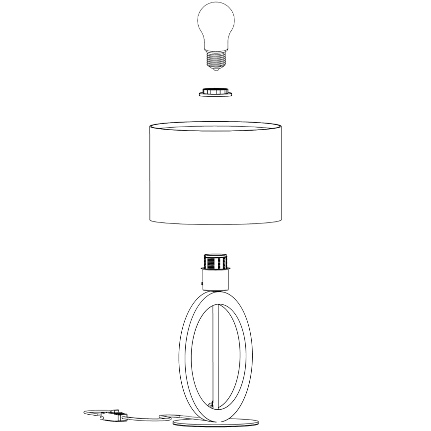 Eglo - Bordlampe 1xE27/40W/230V