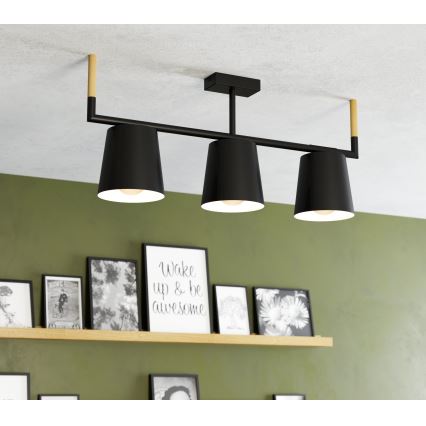 Eglo - Loftlampe 3xE27/40W/230V