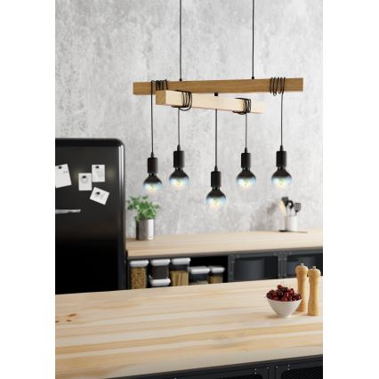 Eglo - Pendel TOWNSHEND 5xE27/60W/230V
