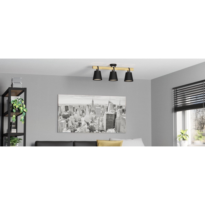 Eglo - Loftlampe 3xE27/10W/230V